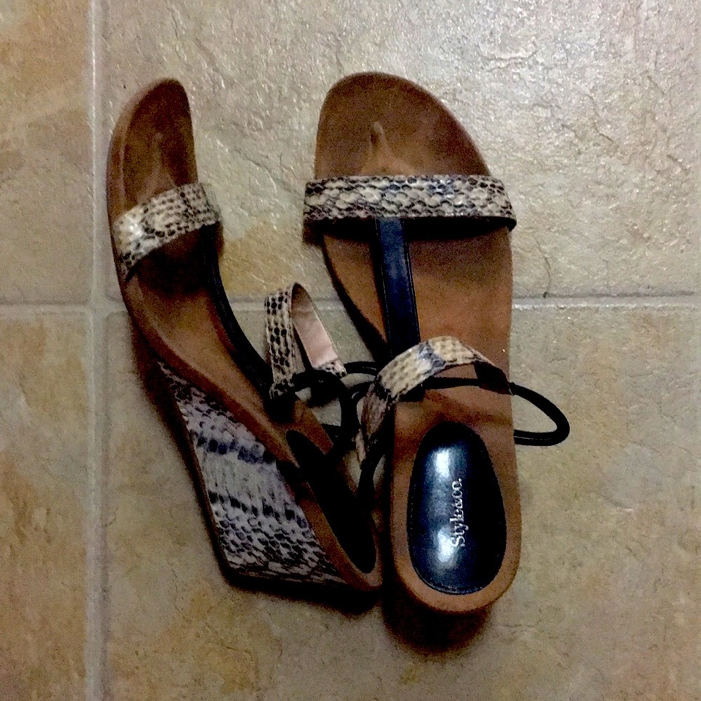 Snakeskin sandals